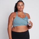 Venice 3 high impact nursing and pumping sports bra, DDD cup, seagrass, Sweat and Milk