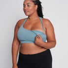 Venice 3 high impact nursing and pumping sports bra, DDD cup, seagrass, Sweat and Milk