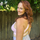 Chloe 3 Running Nursing Sports Bra, dusty pink, strappy back, supportive, stylish, mid high impact, mid high coverage