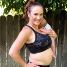 Venice High Impact Nursing Sports Bra, clip down nursing bra, large cups, adjustable, Camo, Sweat and Milk