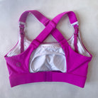 Venice 3 High Impact nursing sports bra for DDD cup, big chested, dragon fruit, Sweat and Milk