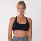 Océane 2 - Yoga Nursing Sports Bra, strappy nursing sports bra (Noir) - Sweat and Milk LLC
