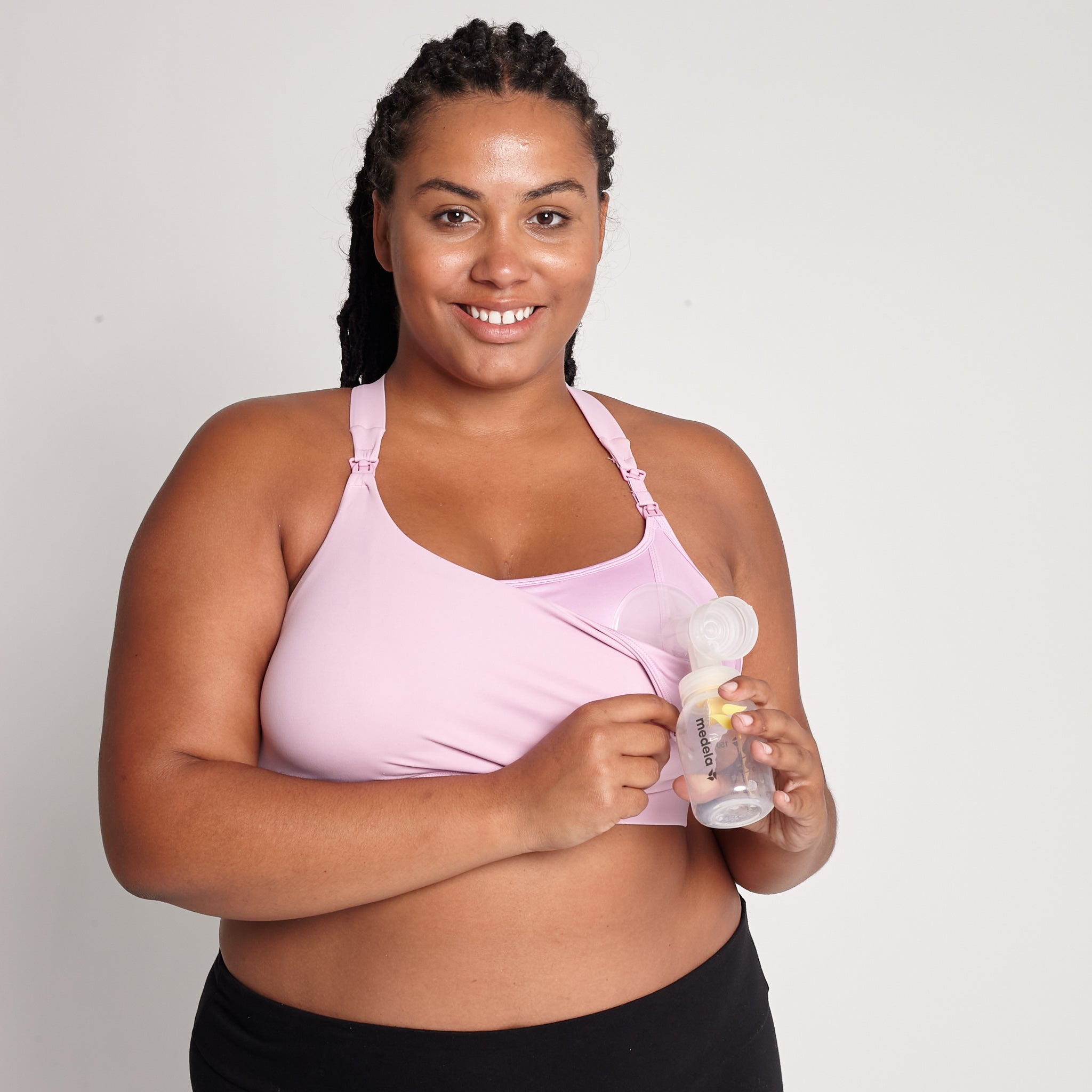 Chloé 3 Running Nursing Sports Bra (Blush Pink) – Sweat and Milk LLC