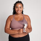 Venice 3 high impact running nursing & pumping sports bra, large cups, big chested, sweat and milk