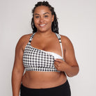 Chloe 4 running high impact nursing & pumping sports bra, large chest, big cups, sweat and milk